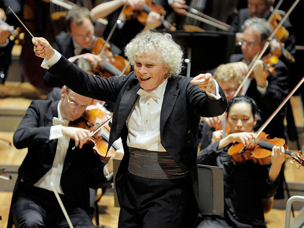 Simon Rattle conducts the Berlin Philharmonic