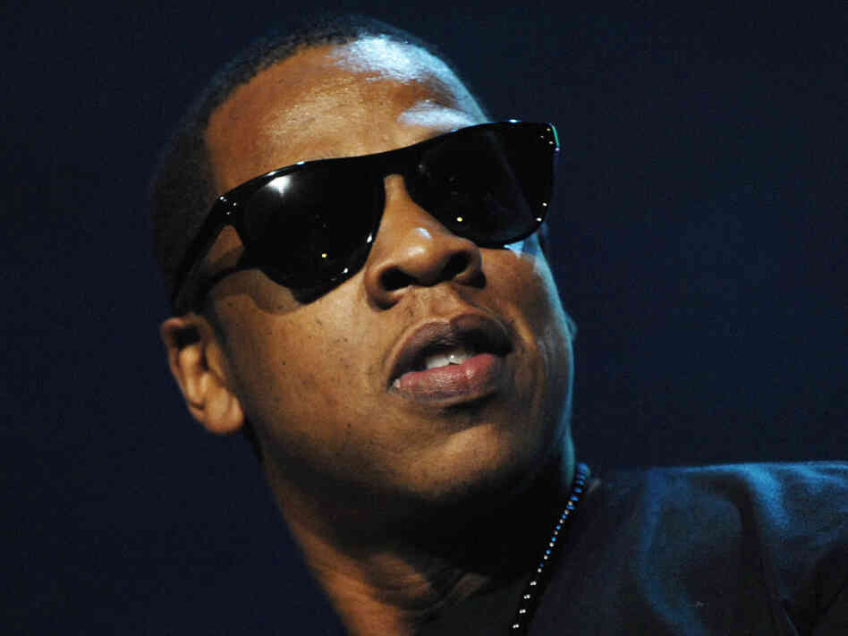 Jay-Z onstage in Anaheim, California, in August; credit: Jared Milgrim / Getty Images