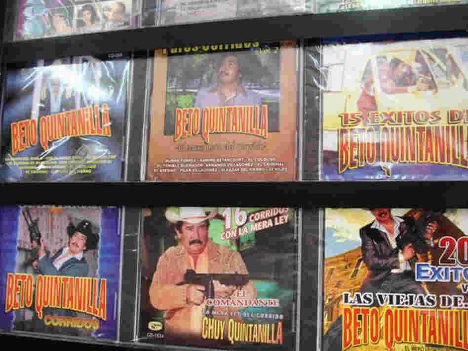 Narcocorridos CDs; credit: Peter Breslow