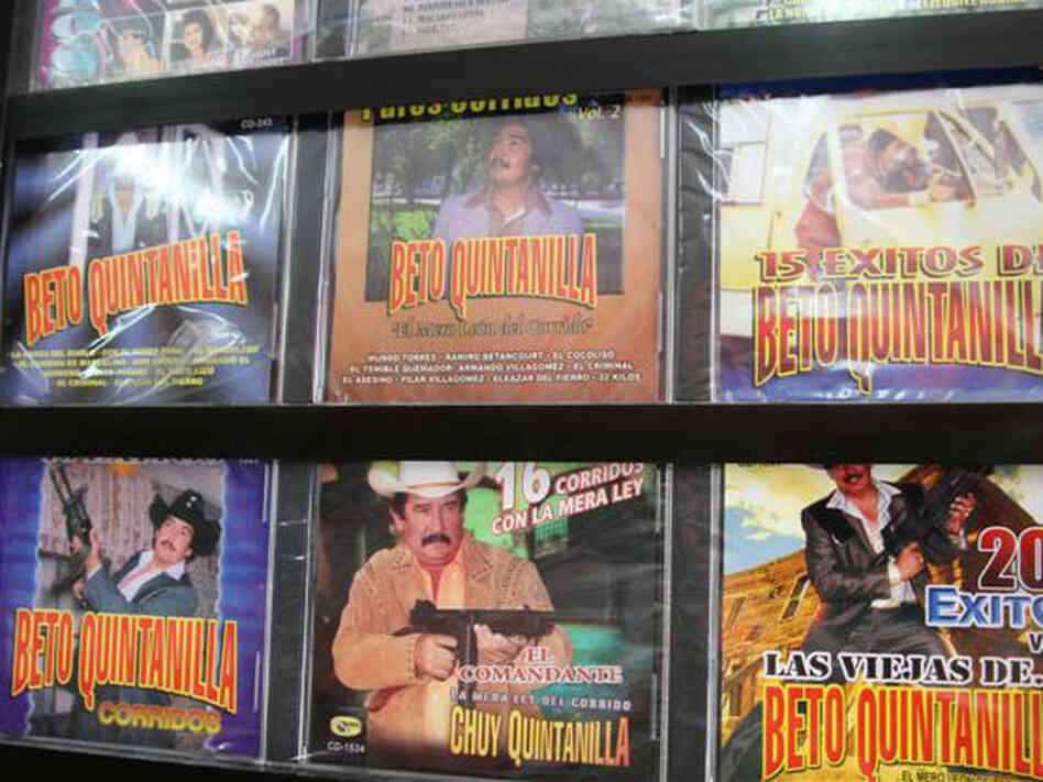 Narcocorridos CDs; credit: Peter Breslow