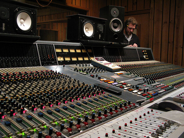 The 72-track Neve console at Avatar Studios