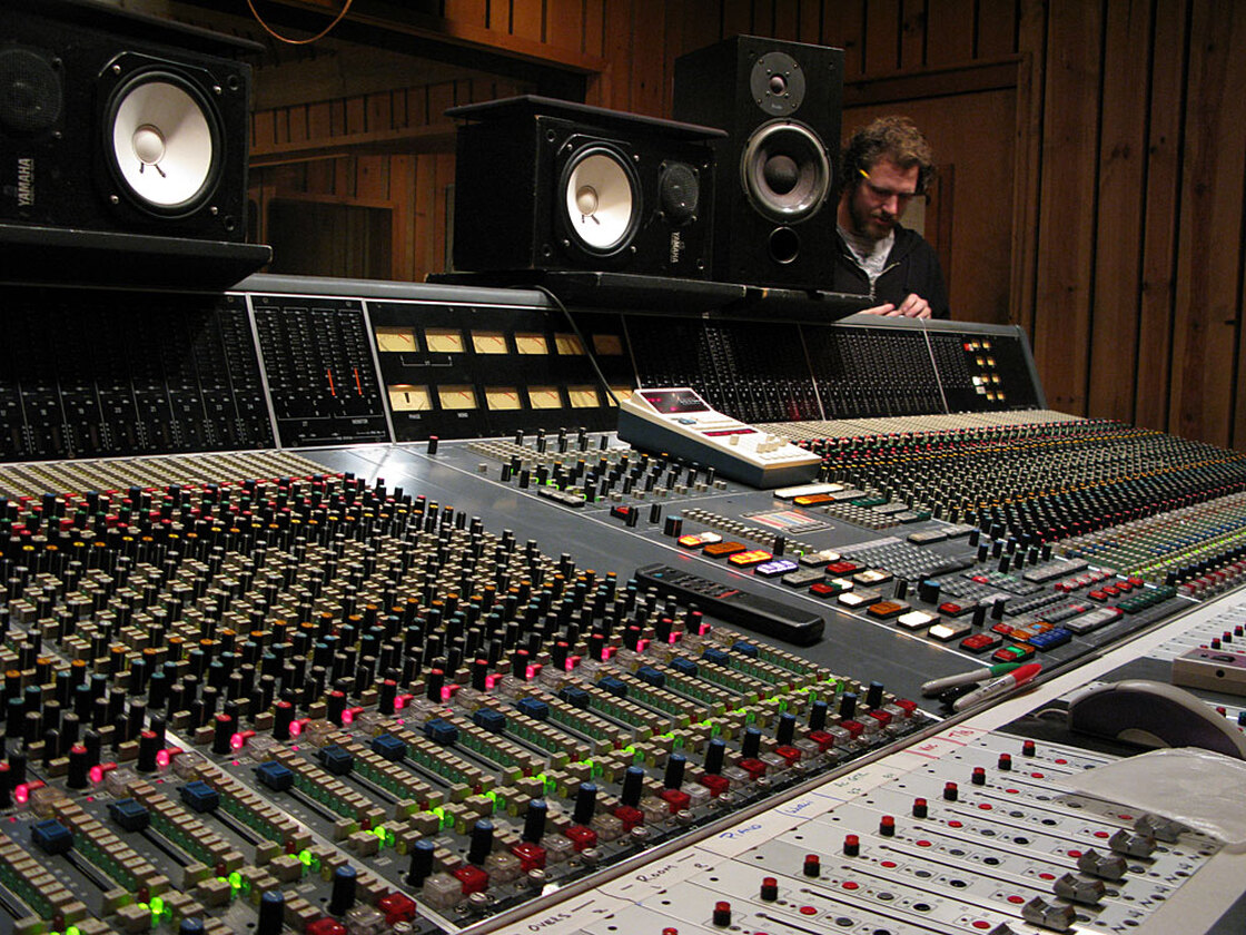 The 72-track Neve console at Avatar Studios