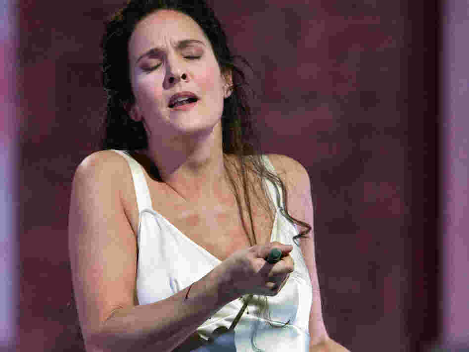 Marlis Petersen as Ophelia in 'Hamlet'