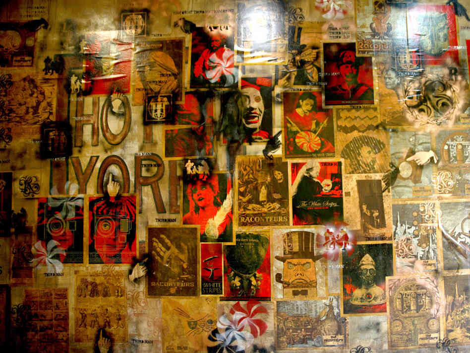 One of the interior walls at Third Man