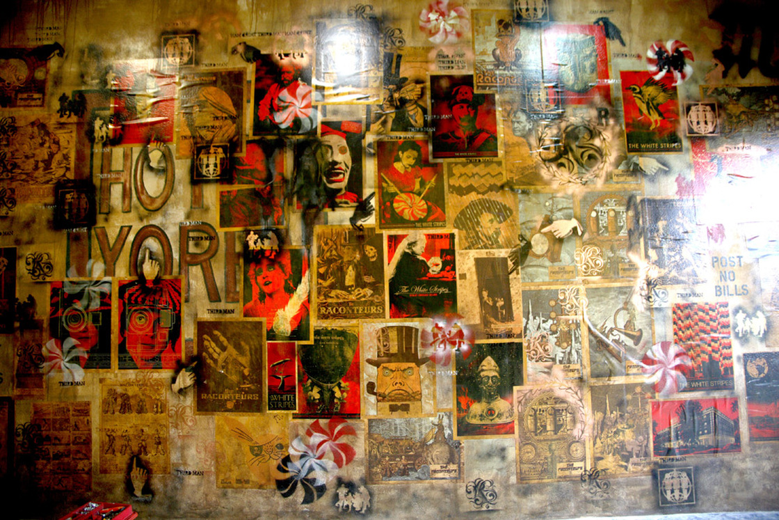 One of the interior walls at Third Man