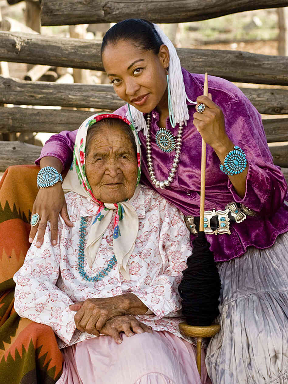 Radmilla Cody and her grandmother