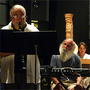 J.D. Parran (clarinet) and Earl Howard (electronics) rehearse with American Composers Orchestra.