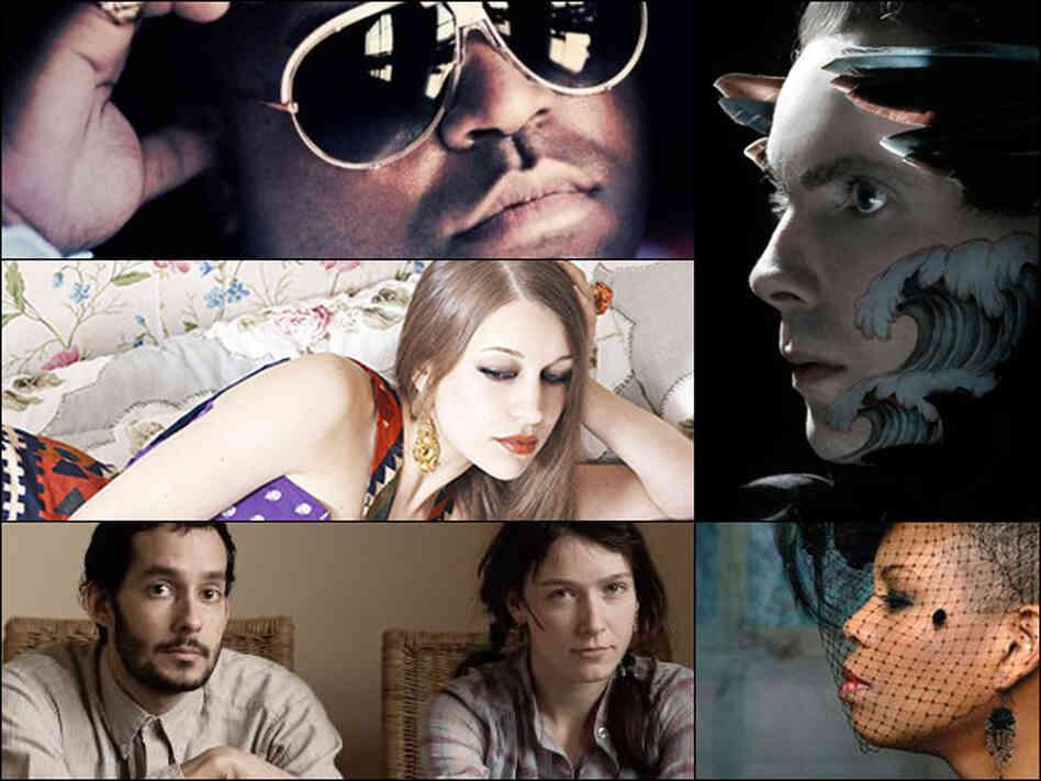 collage of artists on the show