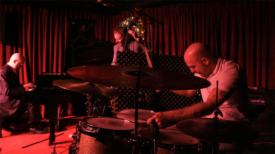 The Bad Plus performing at the Village Vanguard.