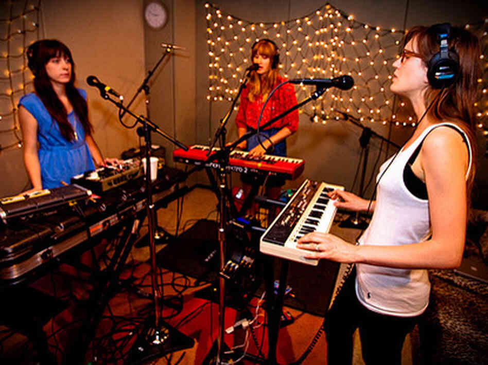 Au Revoir Simone performs at the KEXP studios.