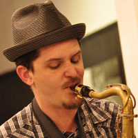 The New York-based saxophonist leads a New Orleans-style parade band with a circus tendency.