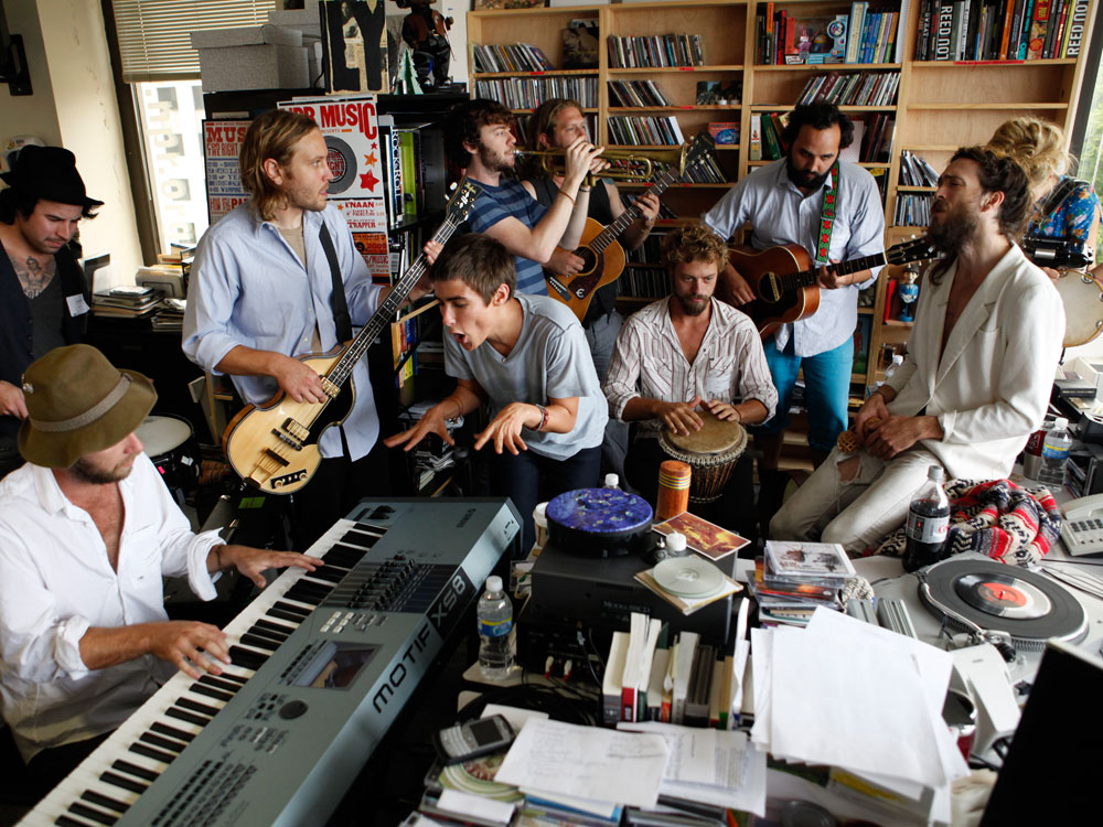 Watch Edward Sharpe and the Magnetic Zeros' Tiny Desk Concert.