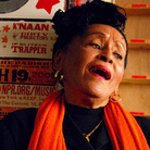 Omara Portuondo perfomring a Tiny Desk Concert.
