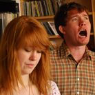 Los Campesinos! performing a Tiny Desk Concert at the NPR Music offices. Los Campesinos! performing a Tiny Desk Concert at the NPR Music offices.