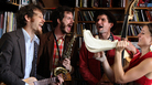 David Wax Museum performs a Tiny Desk Concert at the NPR Music offices. David Wax Museum performs a Tiny Desk Concert at the NPR Music offices.