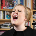 Adele performs a Tiny Desk Concert at the NPR Music offices. Adele performs a Tiny Desk Concert at the NPR Music offices.