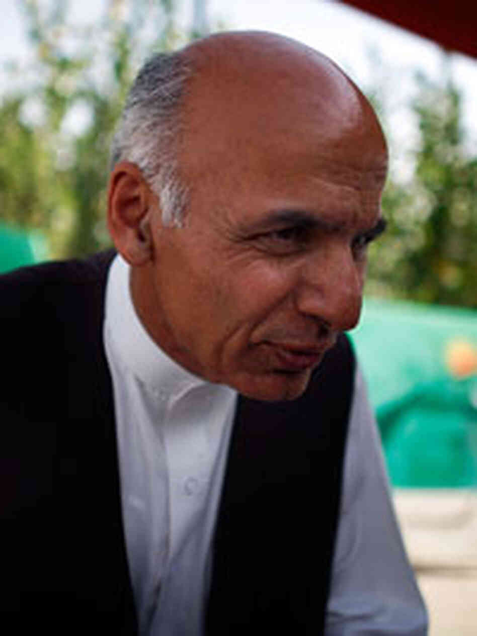 Ashraf Ghani on his patio this week. Ashraf Ghani on his patio this week.