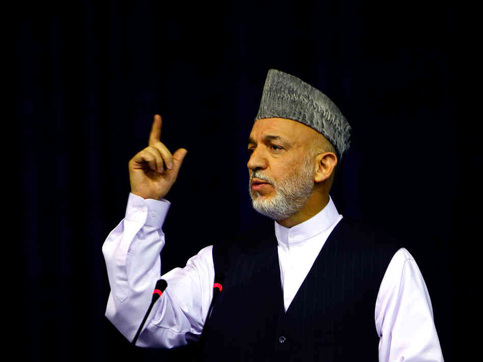 President Hamid Karzai is under pressure