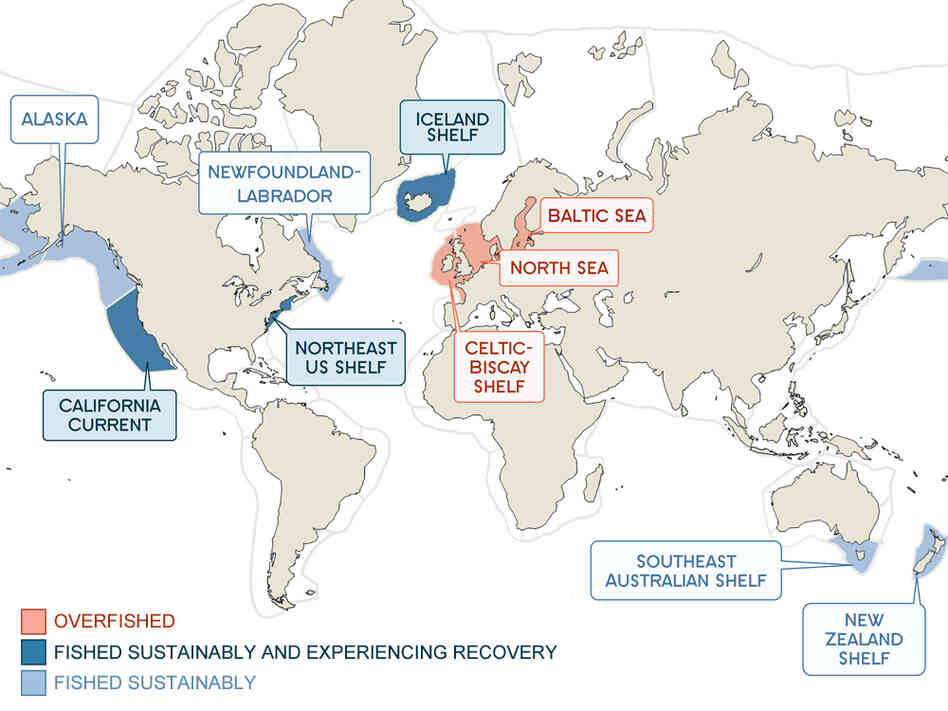 Map of fisheries