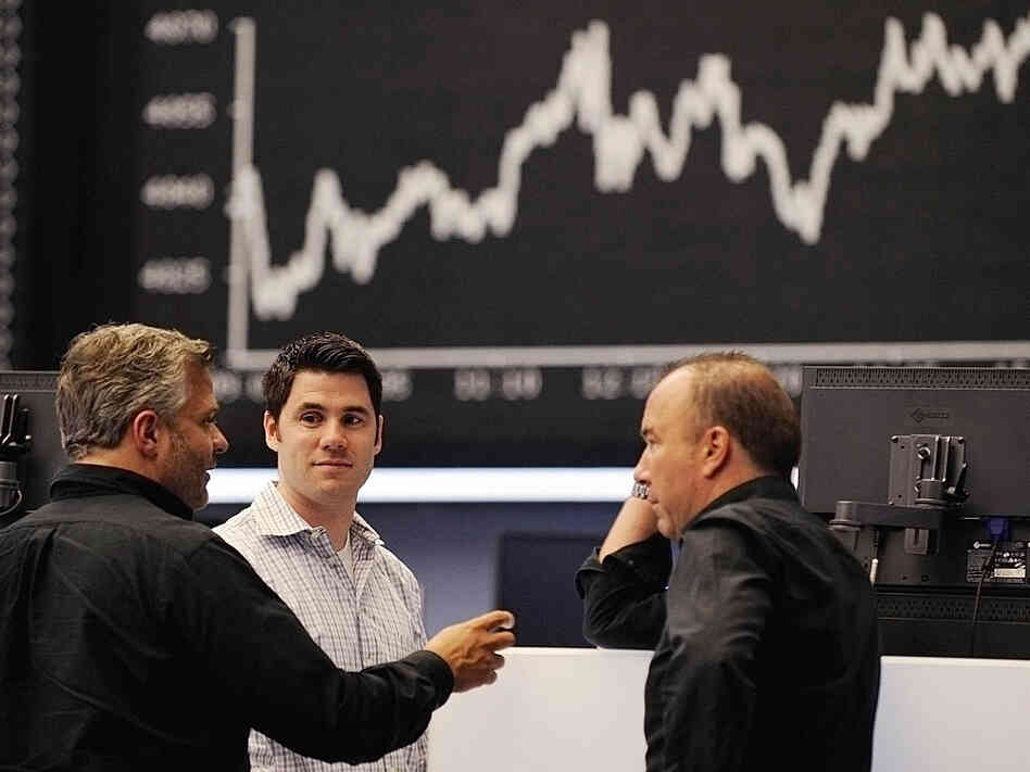 Stock traders in Germany