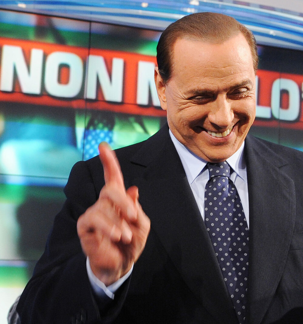 Custom: Italian Prime Minister Silvio Berlusconi