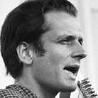 Mike Seeger plays at the Newport Folk Festival on July 20, 1966.