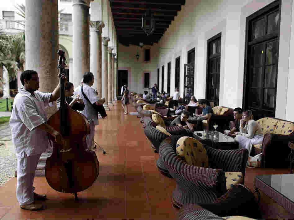 Musicians perform at the Hotel Nacional in Havana