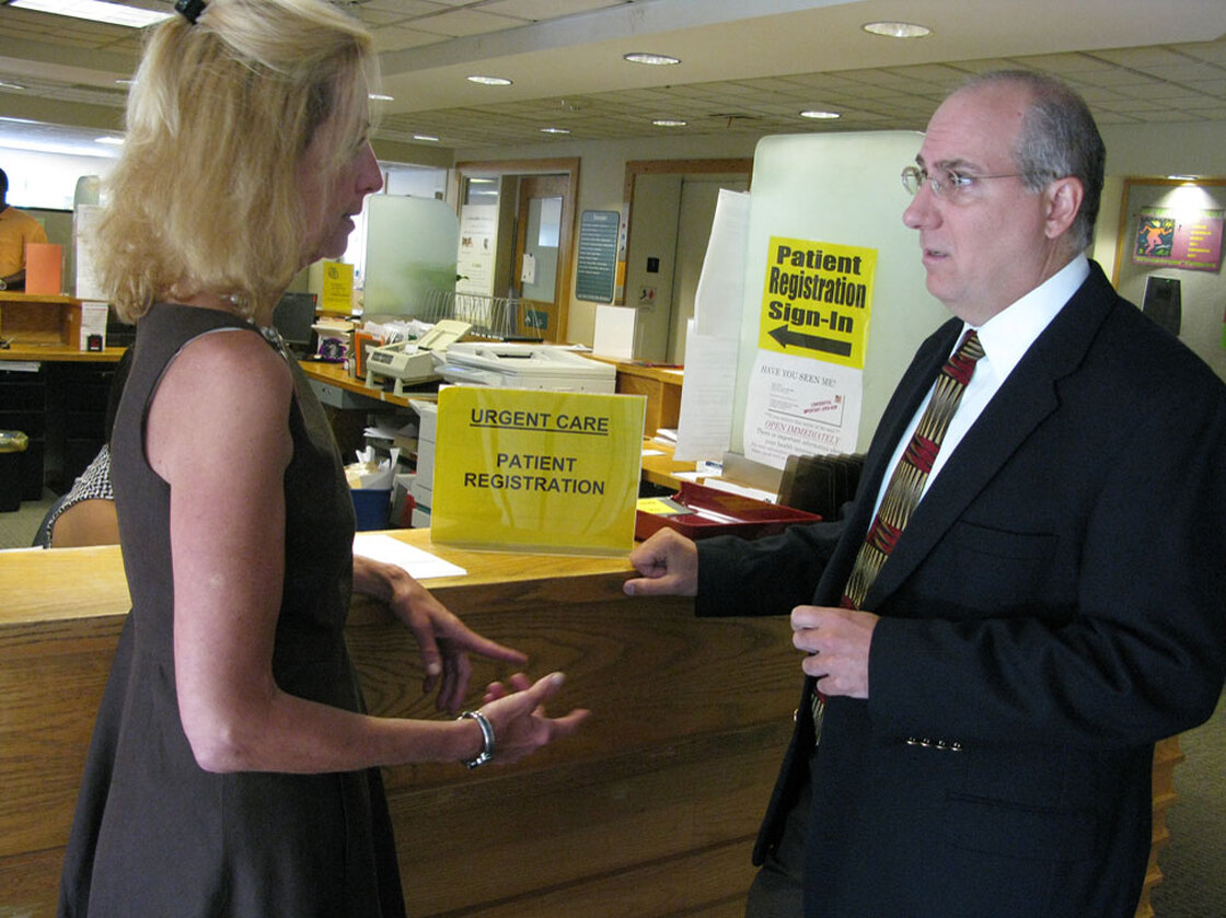 Nurse Jan Smith and Dr. Steve Tringale