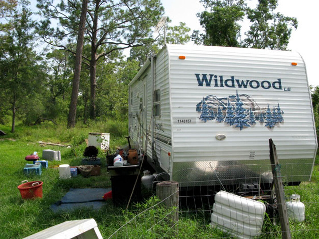 Becky Barbour has been living in this camper for nearly four years