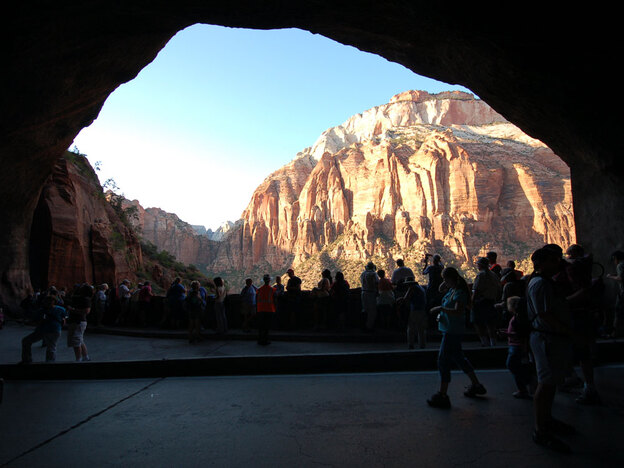Window in Zion Tunnel