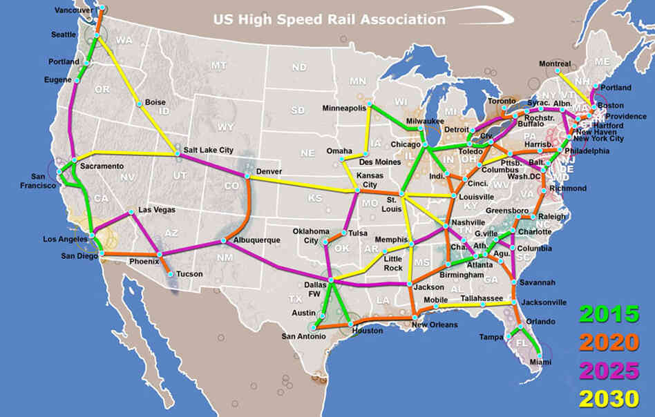 Alternative train map