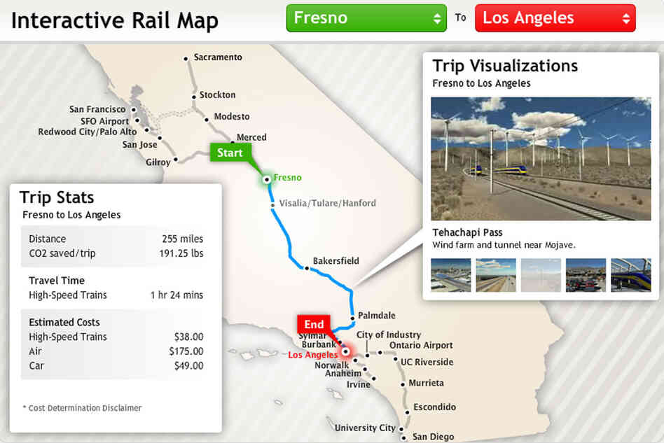 California's proposed high-speed-rail line California's proposed high-speed-rail line