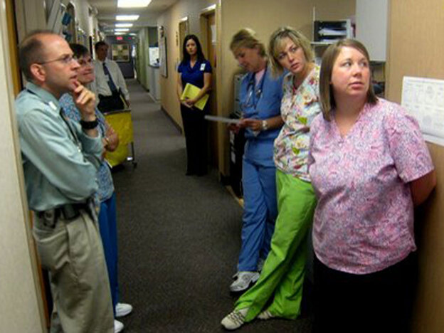 Doctor and nurses at the Fairview Eagan clinic