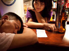 A man passes out on a bar in Ulan Bator, Mongolia's capital A man passes out on a bar in Ulan Bator, Mongolia's capital