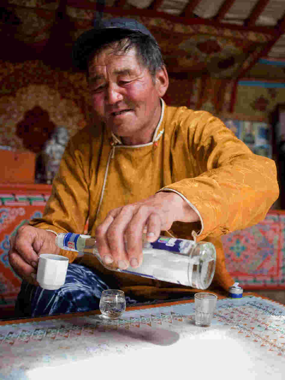 Nomad Munda starts his day drinking vodka