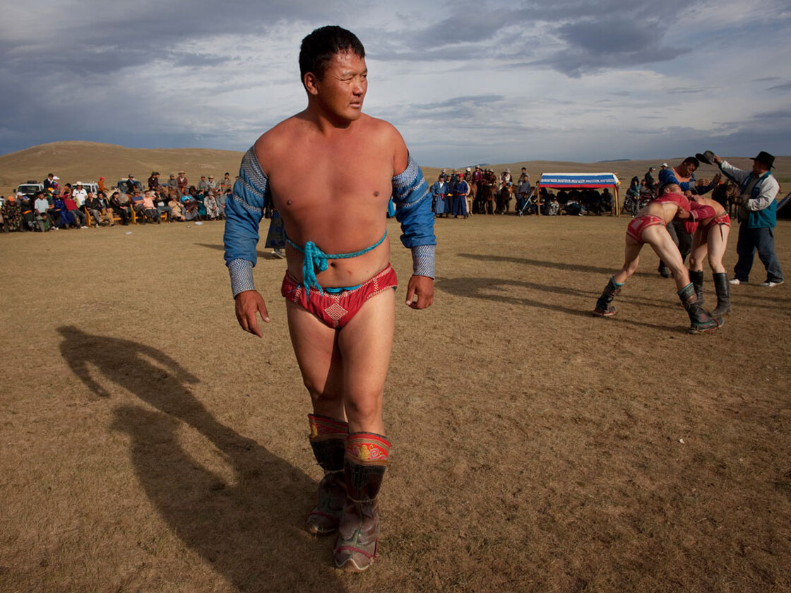 Dorj Batmunkh, second-generation wrestler in Khujirt, Mongolia