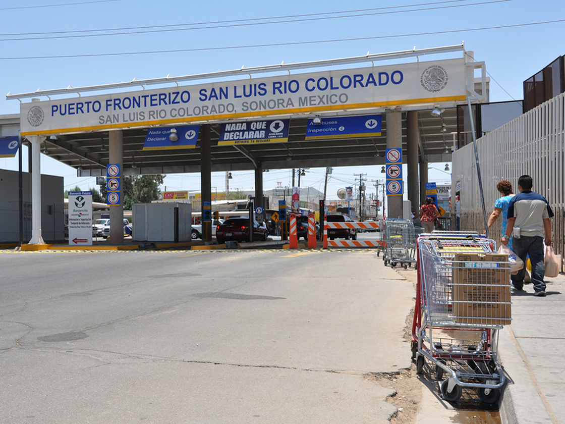 The end of Main Street in San Luis, Ariz. Jesse Shapins