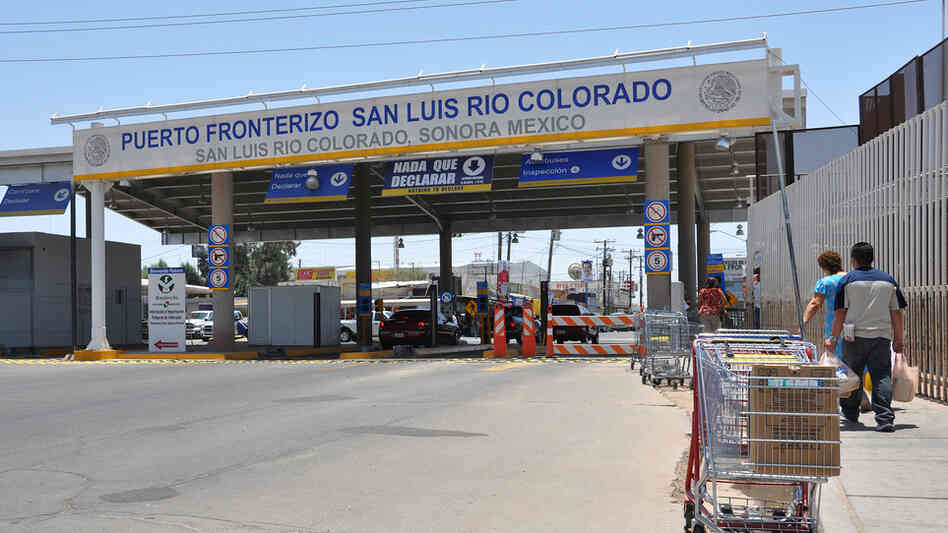The end of Main Street in San Luis, Ariz. Jesse Shapins