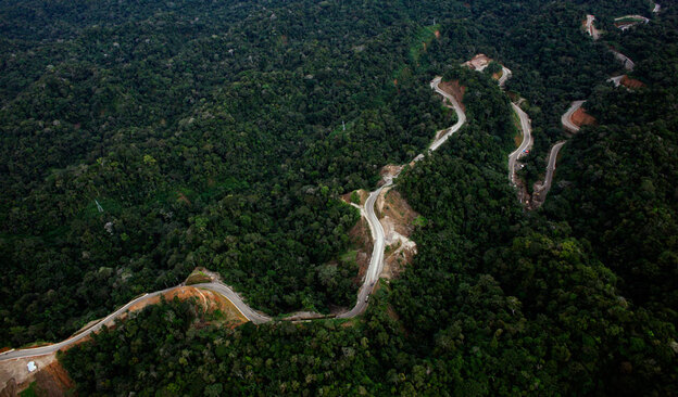 npr Welcome to the Interoceanic Highway South. Sao Paolo, Brazil 4601 kilometers. Photo by NPR