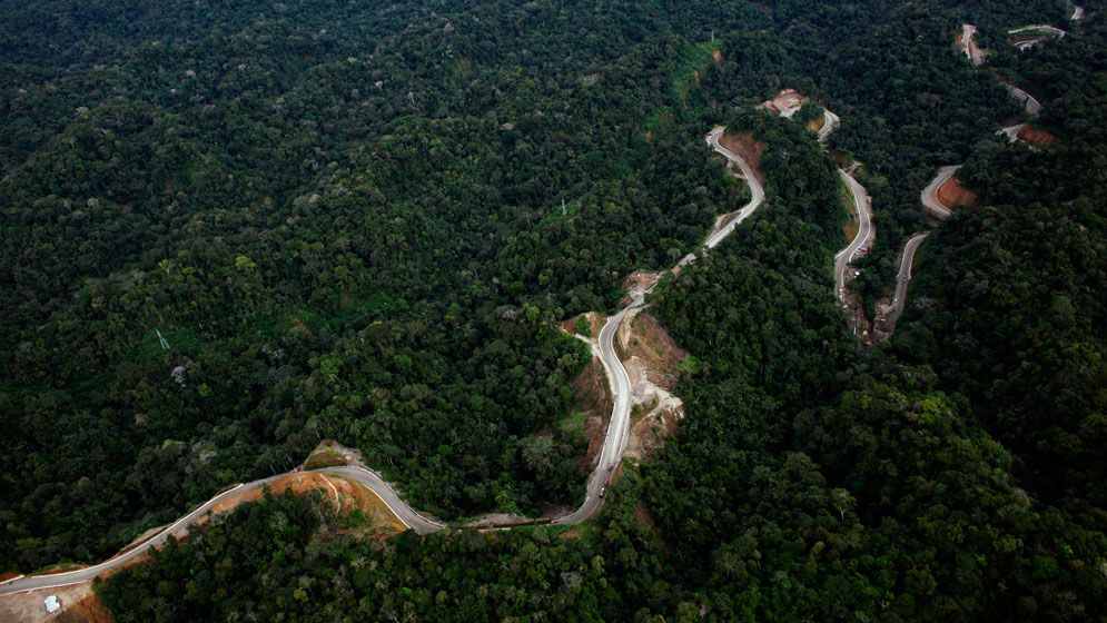 When completed, the Interoceanic Highway will link Brazil's Atlantic coast to Peru's Pacific ports.