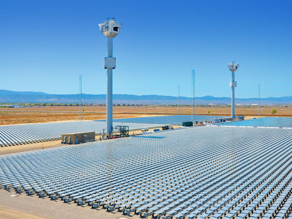The layout of the Sierra SunTower facility.