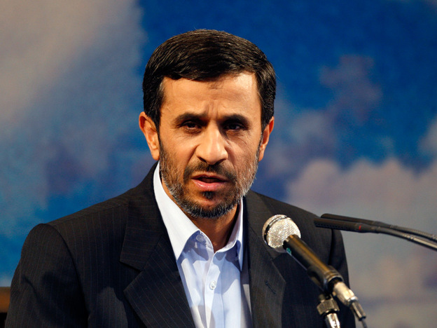 Iranian President Mahmoud Ahmadinejad speaks with media in Tehran on Sept. 7.