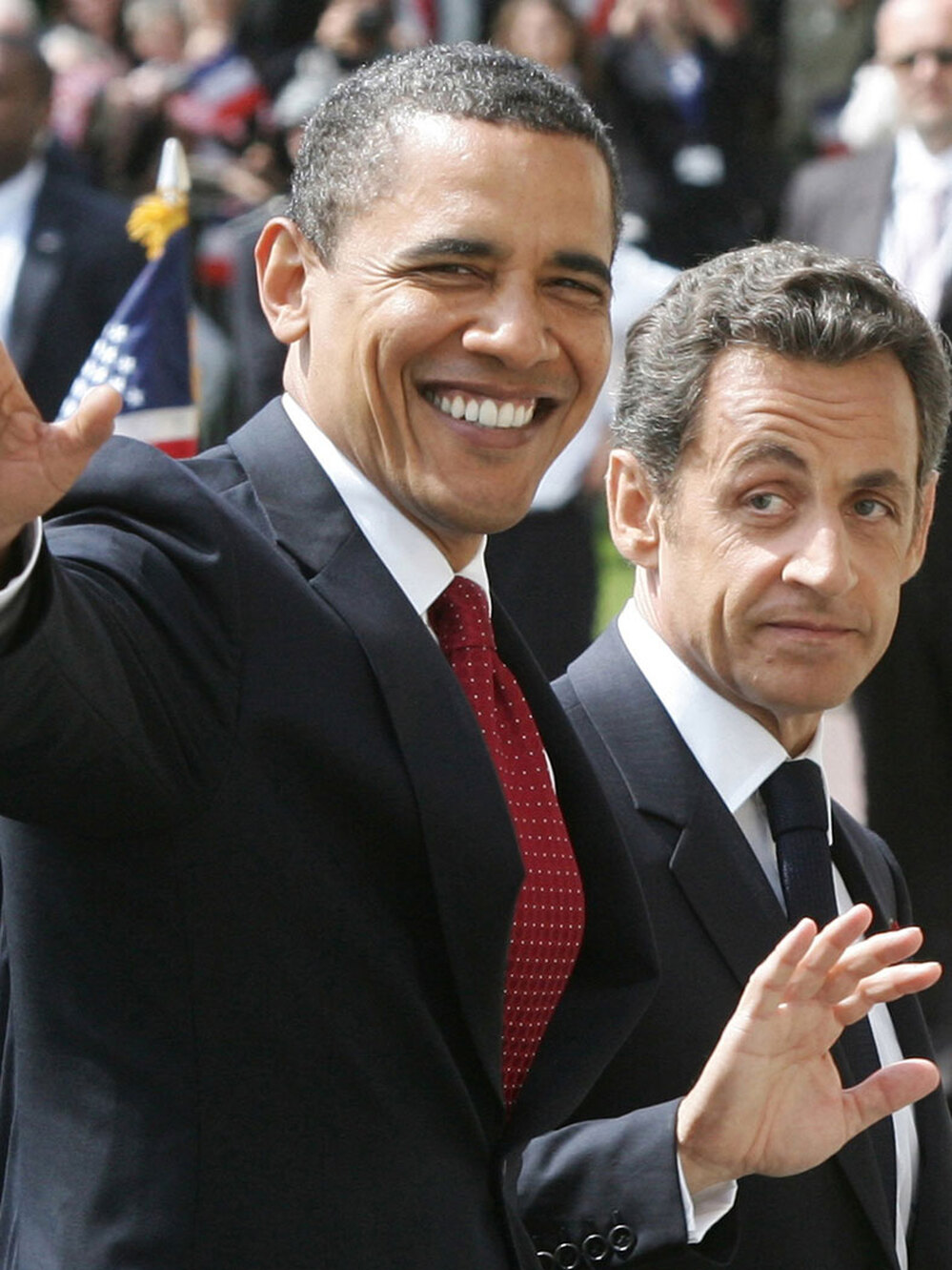 President Obama and French President Nicolas Sarkozy