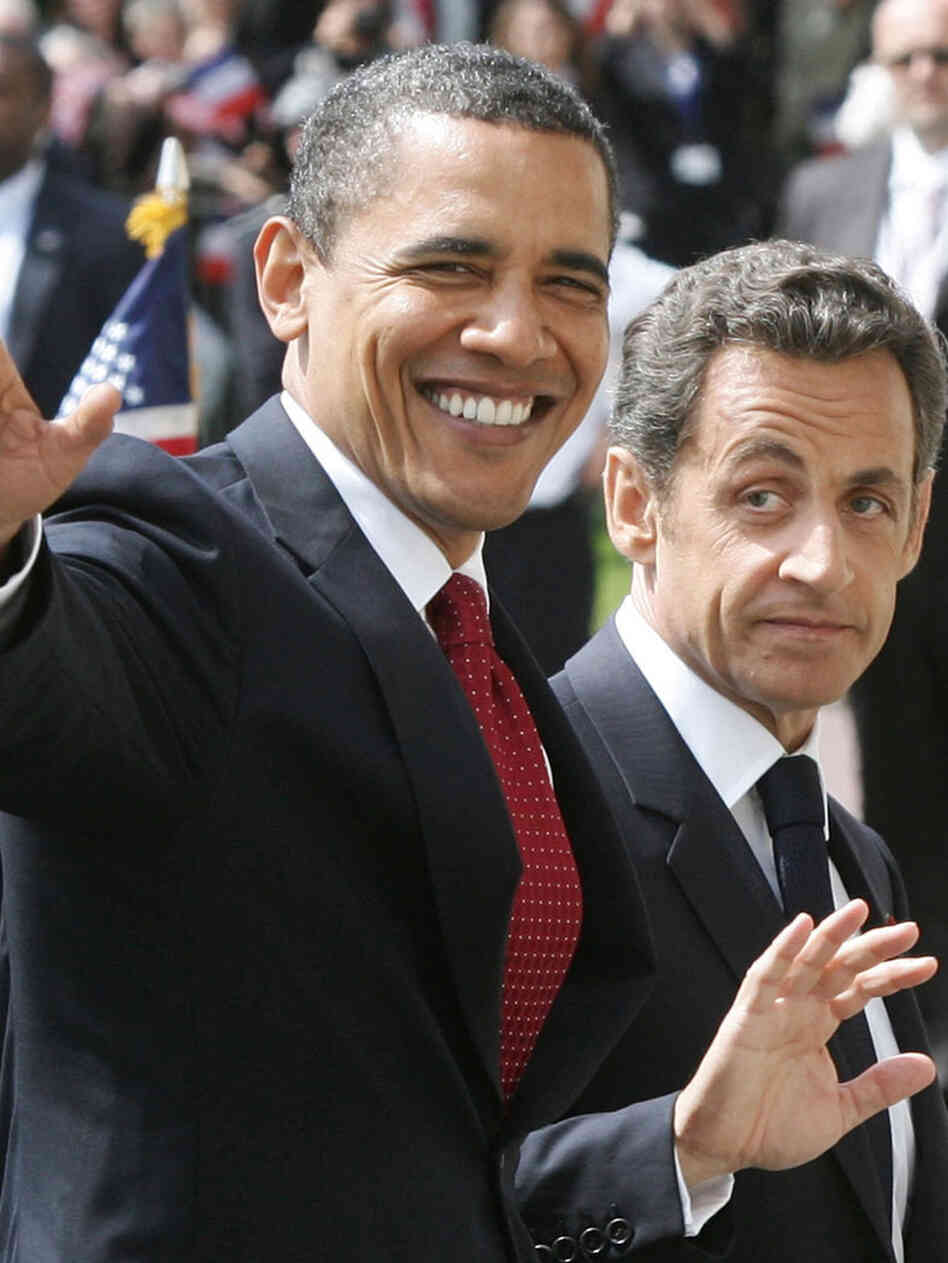President Obama and French President Nicolas Sarkozy