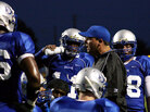 Head Coach Sean Berner gives a pep talk to the team. Head Coach Sean Berner gives a pep talk to the team.