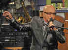 Paul Shaffer sings on Late Show with David Letterman. Paul Shaffer sings on Late Show with David Letterman.