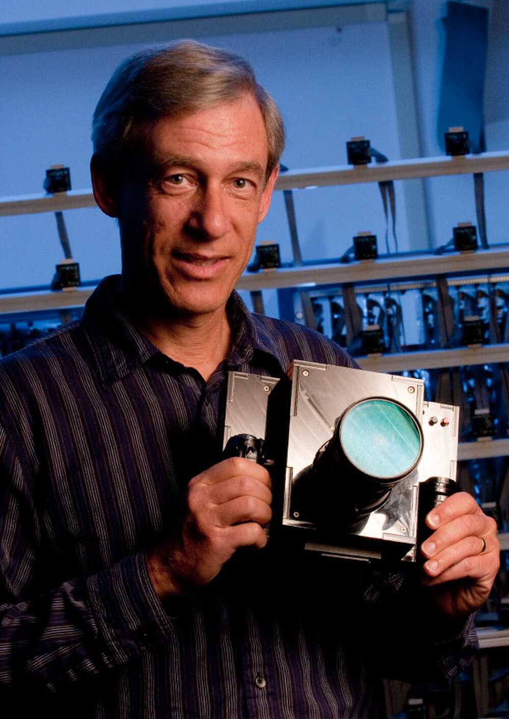 Professor Marc Levoy shows off his Frankencamera.