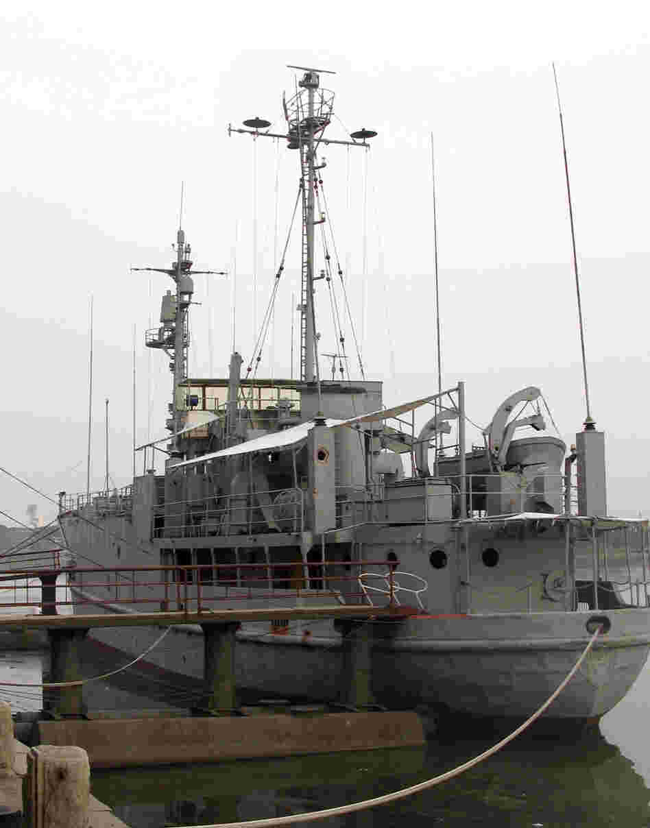The USS Pueblo, moored on the Taedong River in Pyongyang