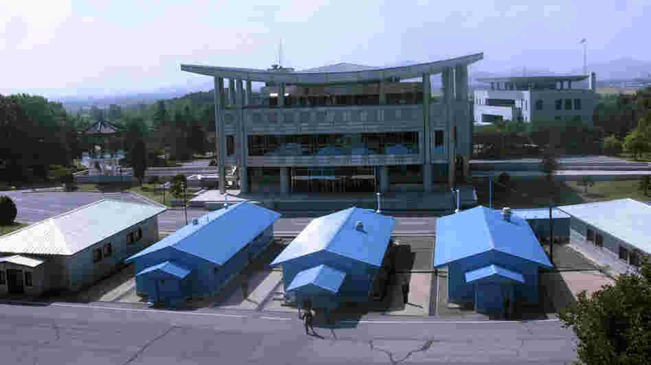 The demilitarized zone, or DMZ, divides North and South Korea.