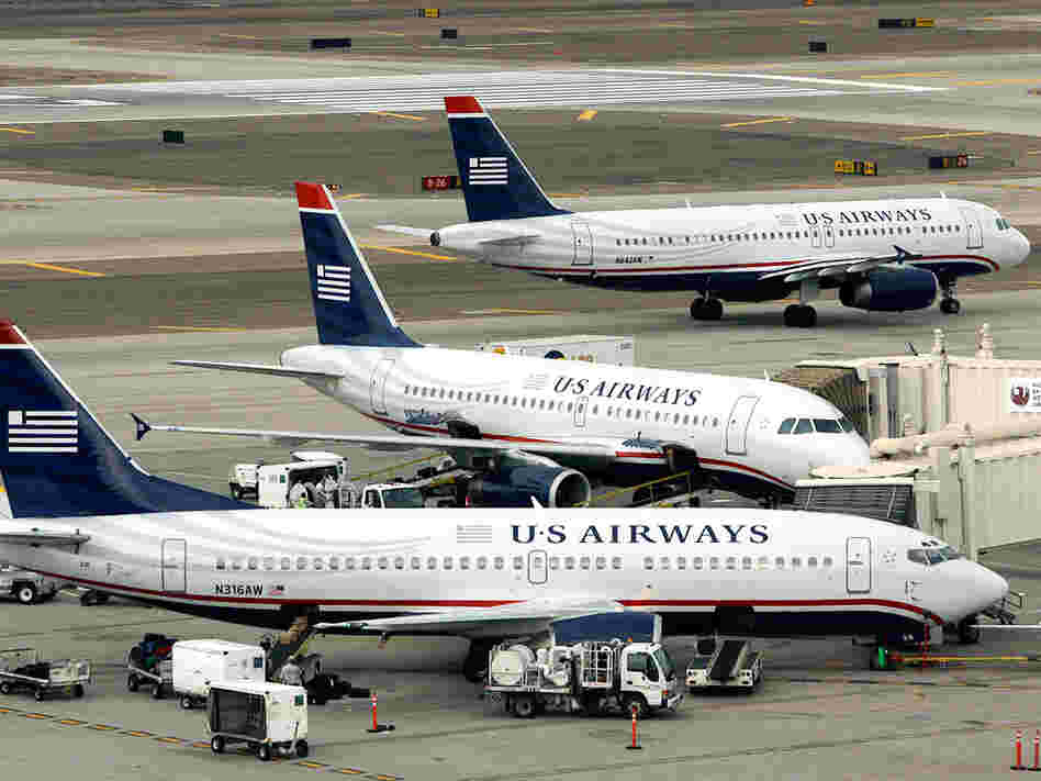 US Airways planes at Sky Harbor Airport in Phoenix.